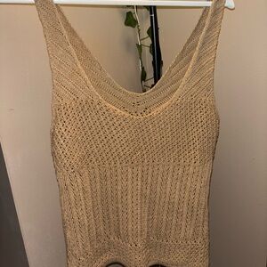 KOTN Beige Knit Tank Top
